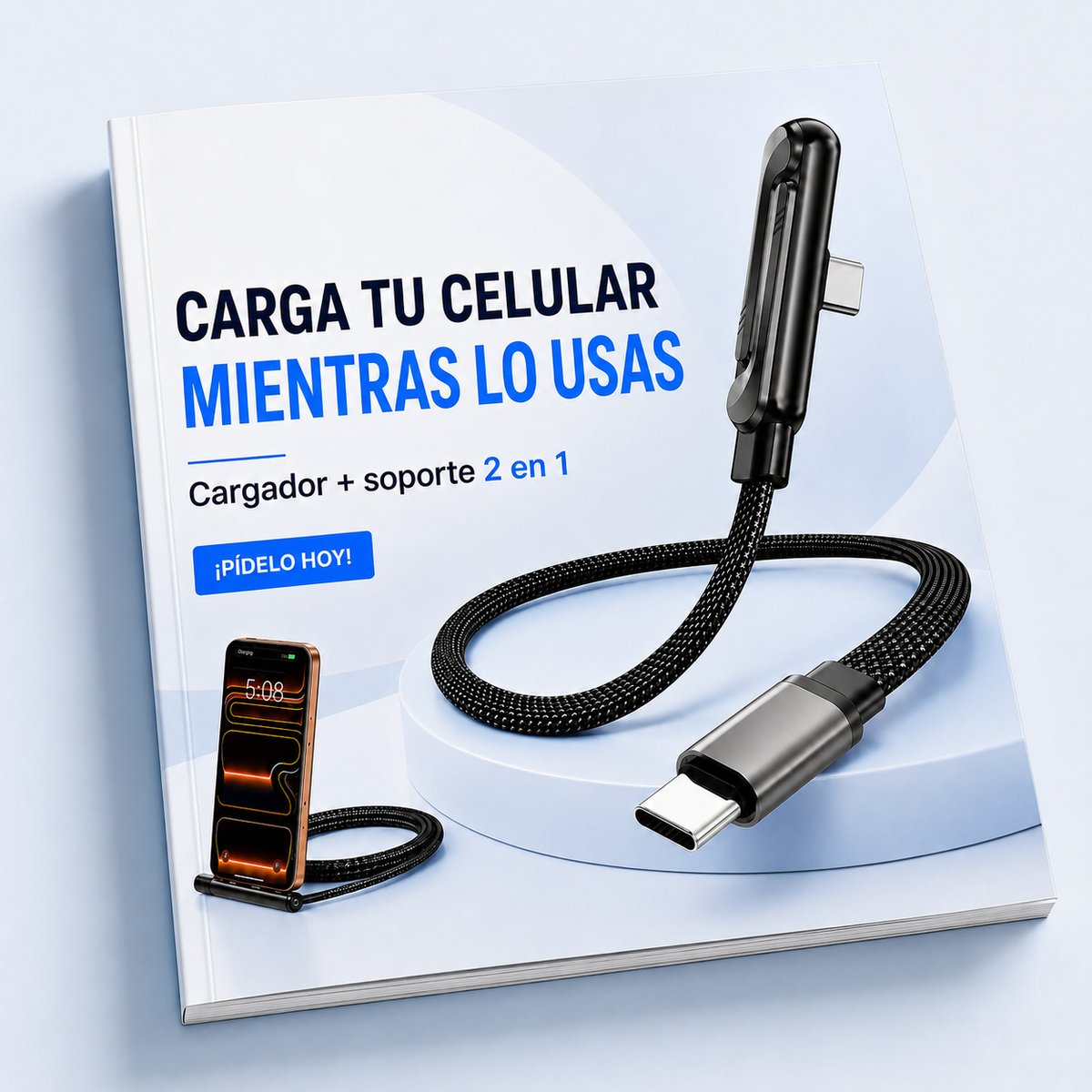 ¿Cansado de tener tu celular tirado mientras carga?